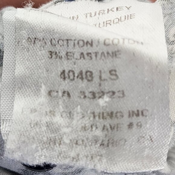 7 Downie St Blue Paisley Artsy Printed Cotton Button Front Shirt - Picture 5 of 5